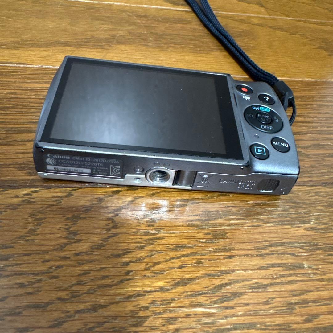 Canon コンパクトデジタルカメラ 16.0 中古 平成レトロ 白 シルバー 画像4