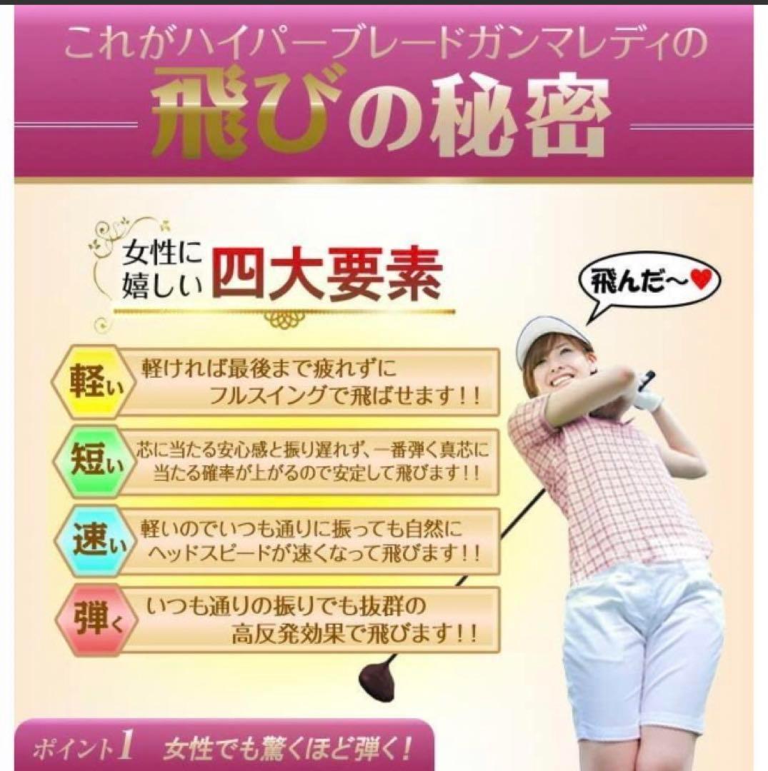 高反発＆超軽量シャフトで飛ばす ♥ ワークスゴルフ ハイパーブレードガンマレディ 画像2