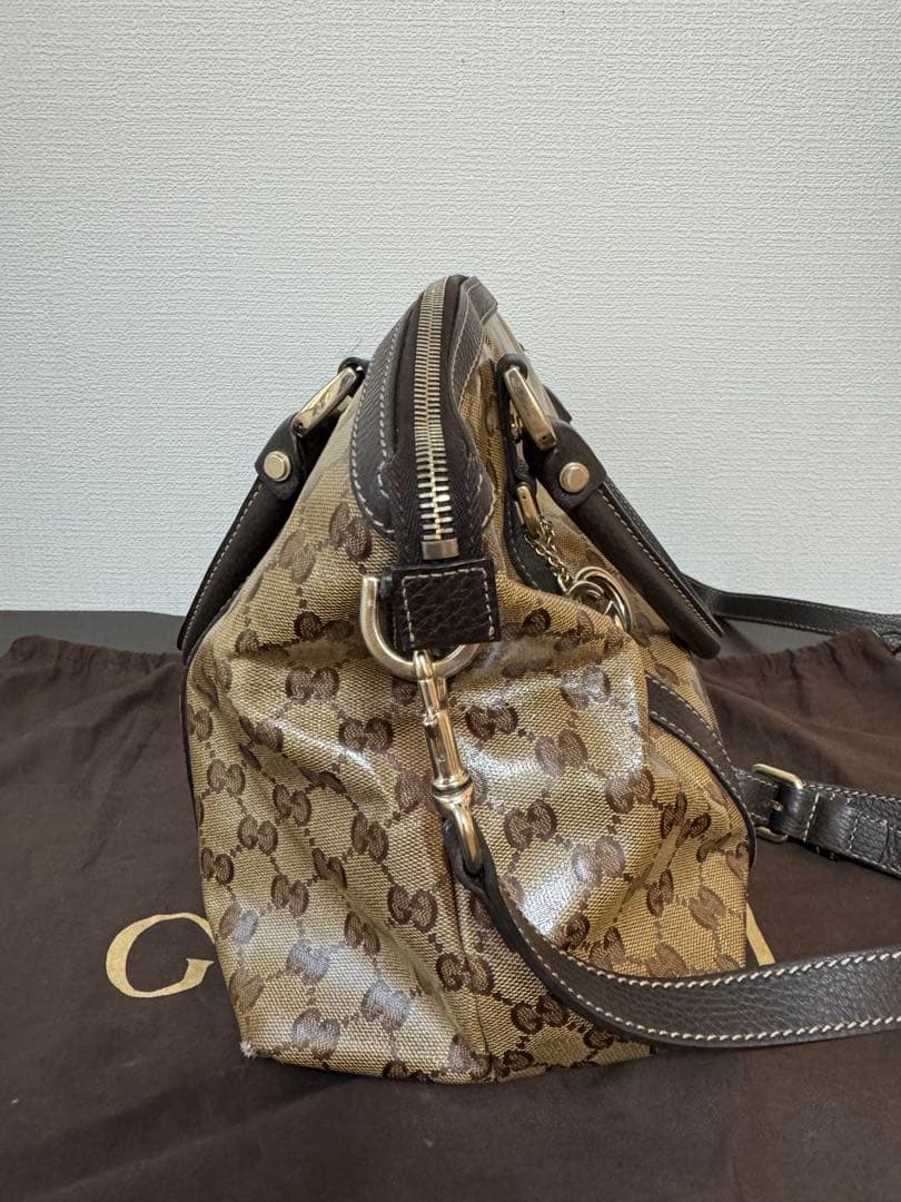 GUCCI グッチ GG柄 ハンドバッグ ショルダーバッグ 2WAY 画像3