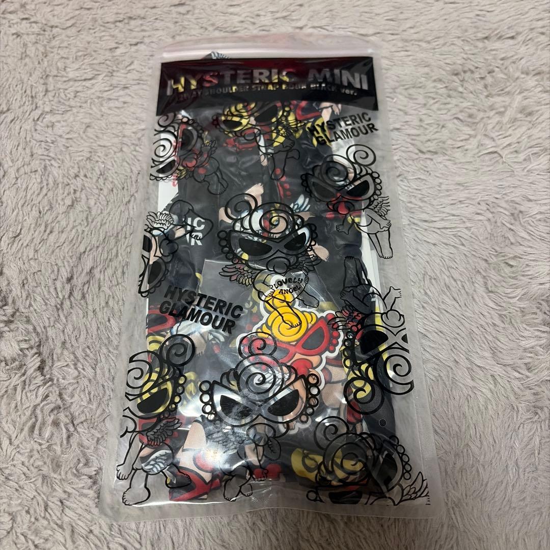 新品未開封＊ヒスミニ＊限定ショルダーストラップ/スマホストラップブラック