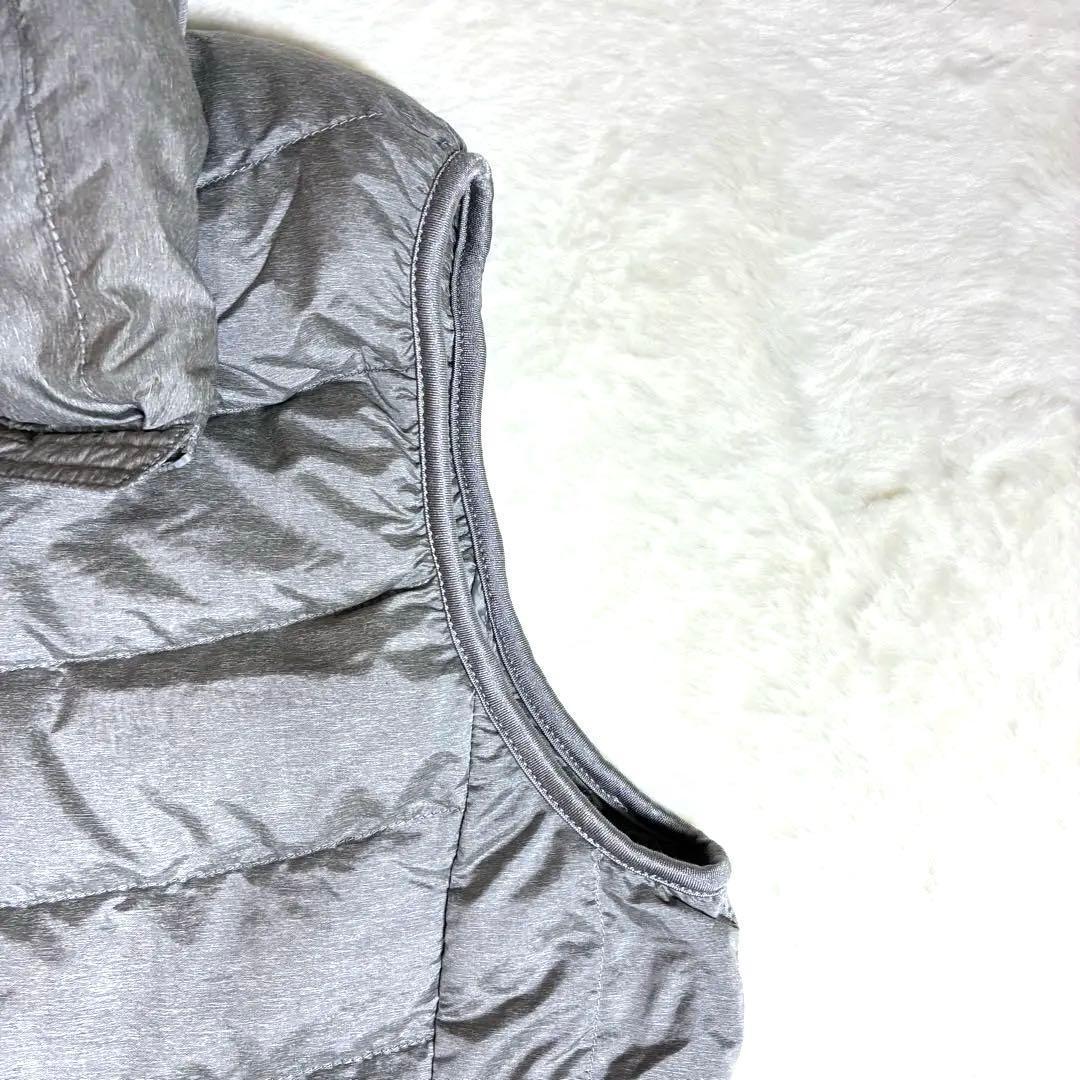 UNIQLO ユニクロ ウルトラライトダウンベスト グレー 防寒 軽量 秋冬 画像4