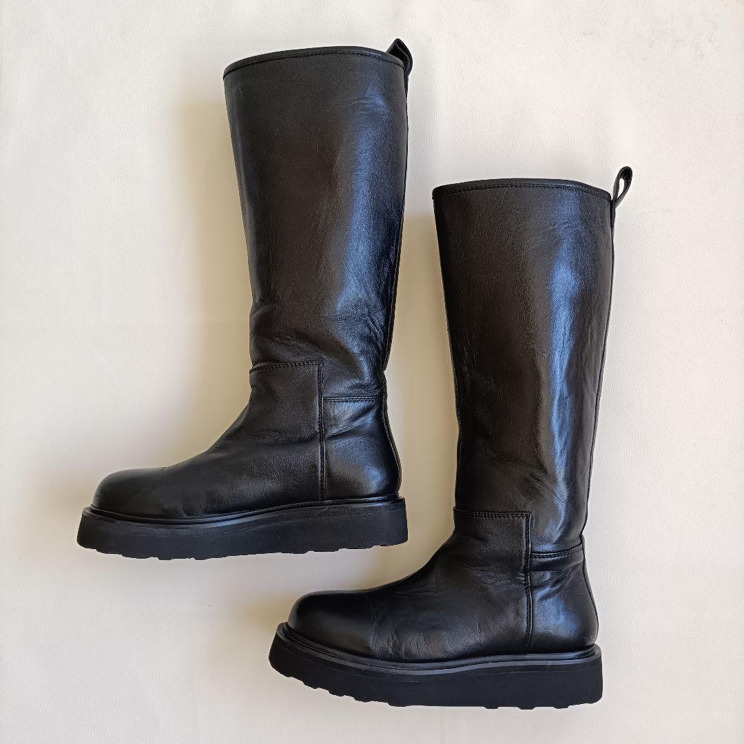 CAMINANDO カミナンド ロングブーツ ブラック 厚底 6 23cm 画像3
