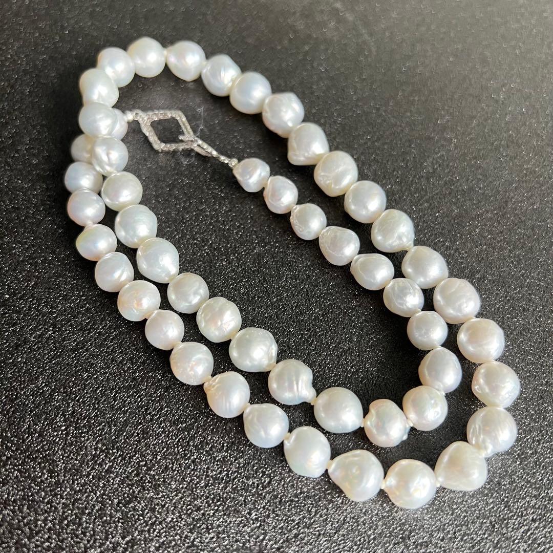 極美品✨ 南洋パール ネックレス WGK18 アクセサリー 希少品 画像3