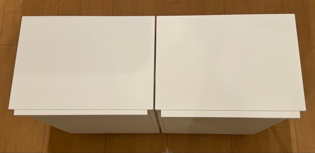 山崎実業 tower 目隠しワゴン 天板付き 8466 ホワイト ２個セット 画像4