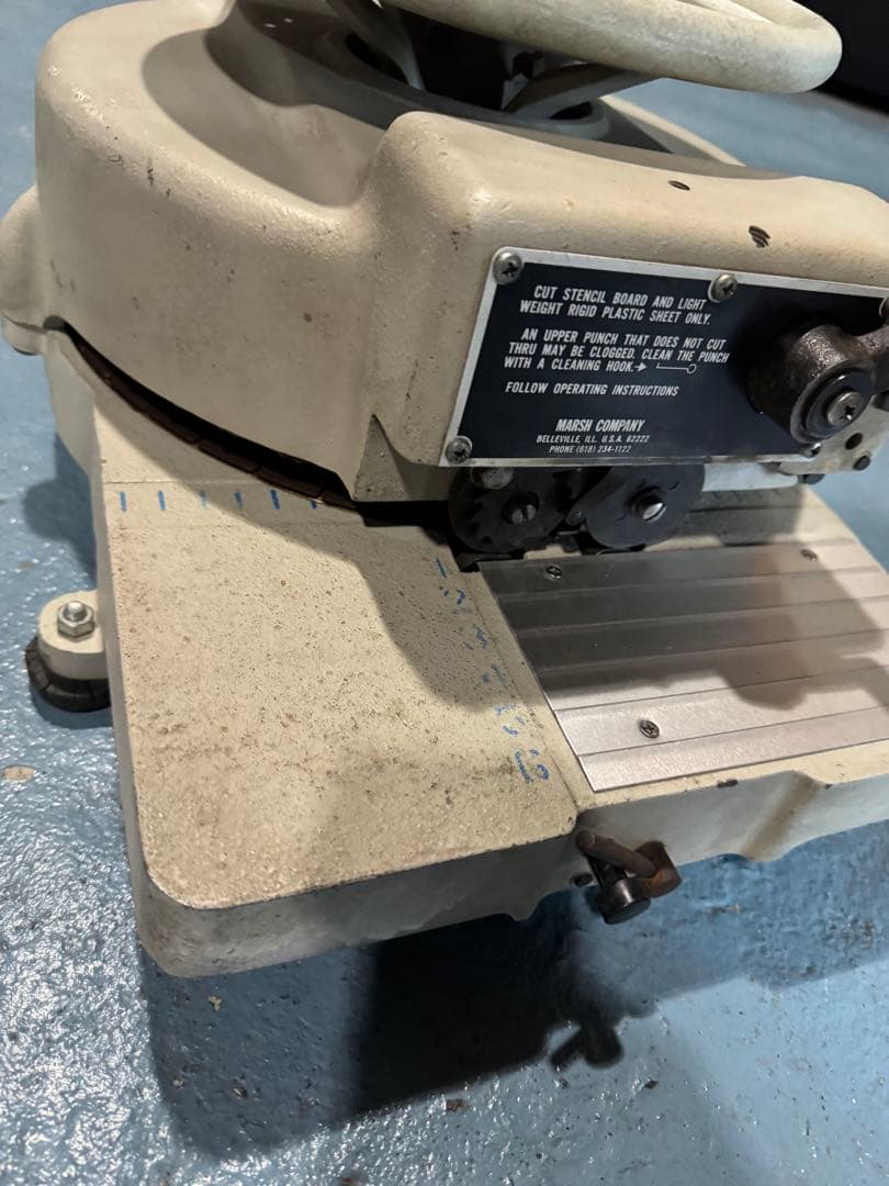 世田谷ベース好きな方 MARSH H 1/2インチ 37071ステンシルマシン 画像4