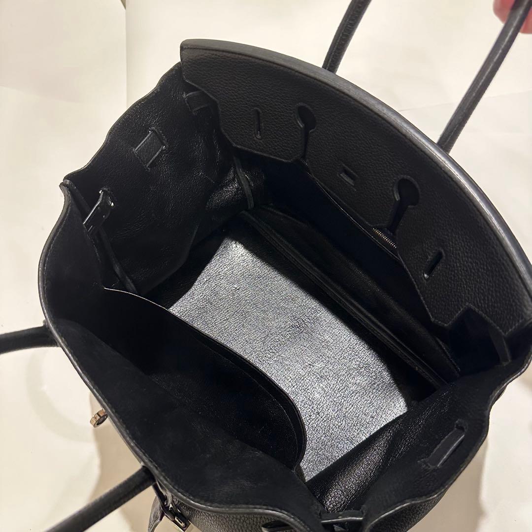 ⁠エルメス バーキン35 トリヨンクレマンス ブラック シルバー金具⁠ 画像4