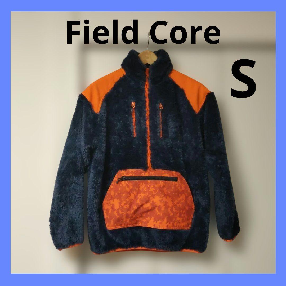 Field Core フリースジャケット S ネイビー×オレンジ