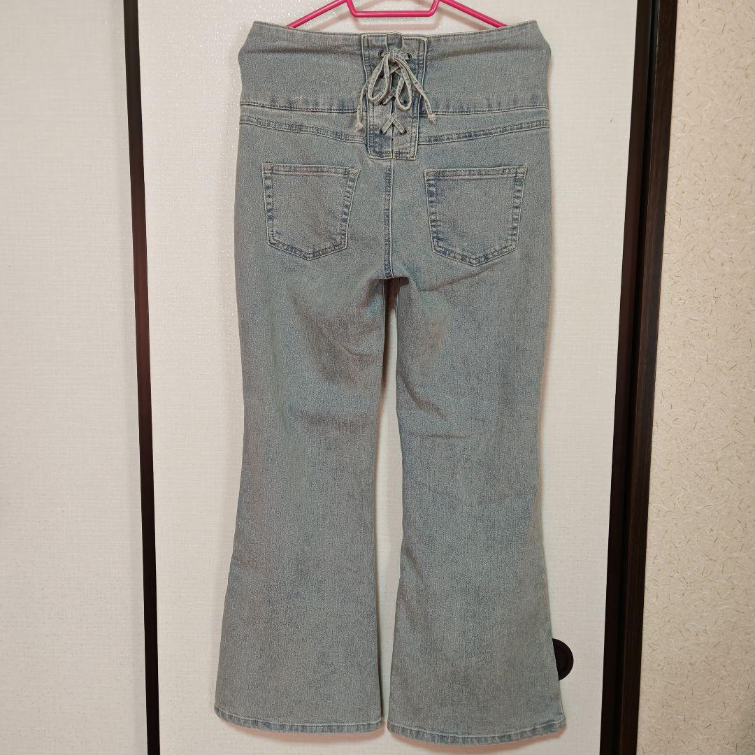 Avail HANNA フレアデニム サックス 73cm 画像4