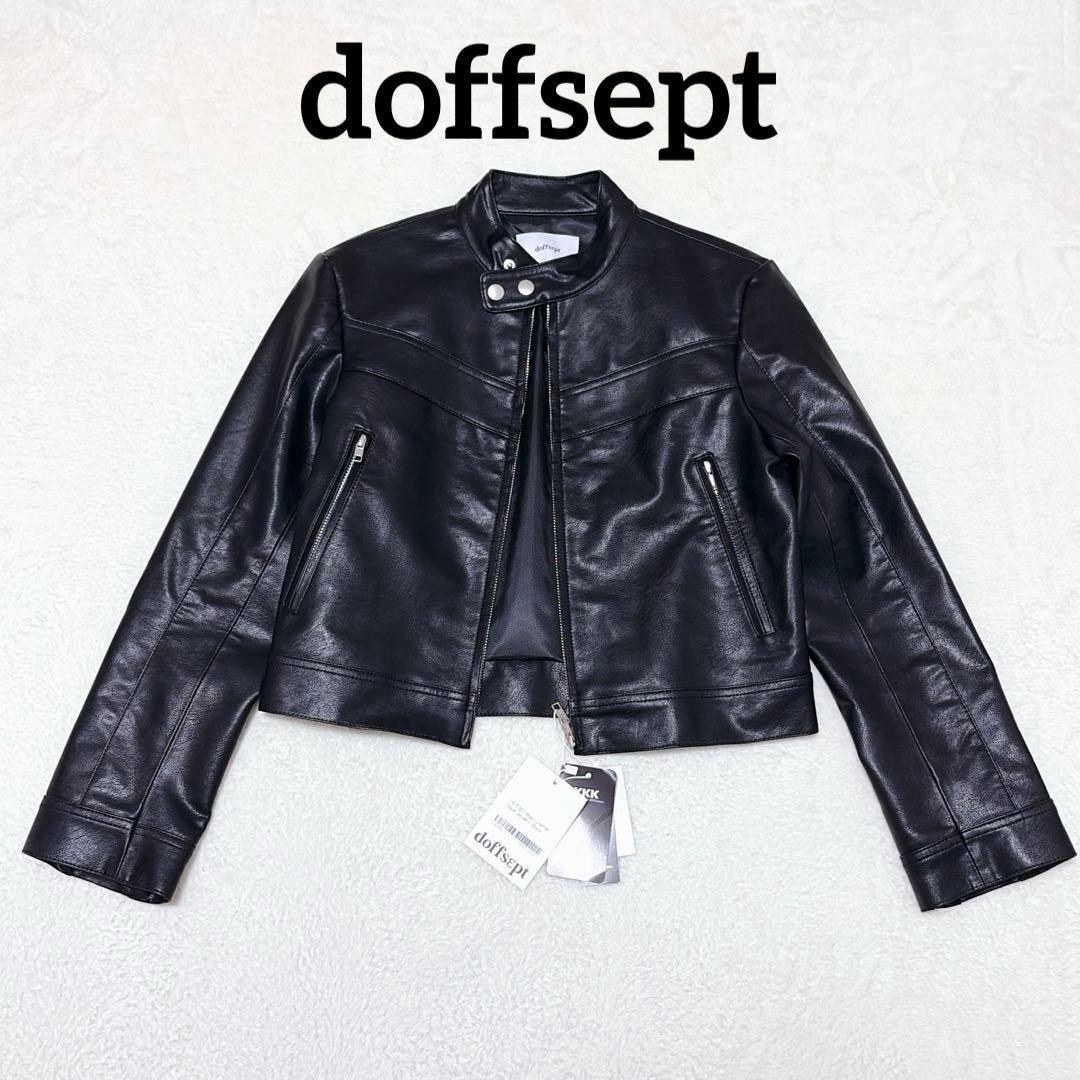 【未使用】doffsept ドフセプト ヴィーガンレザー レーサージャケット