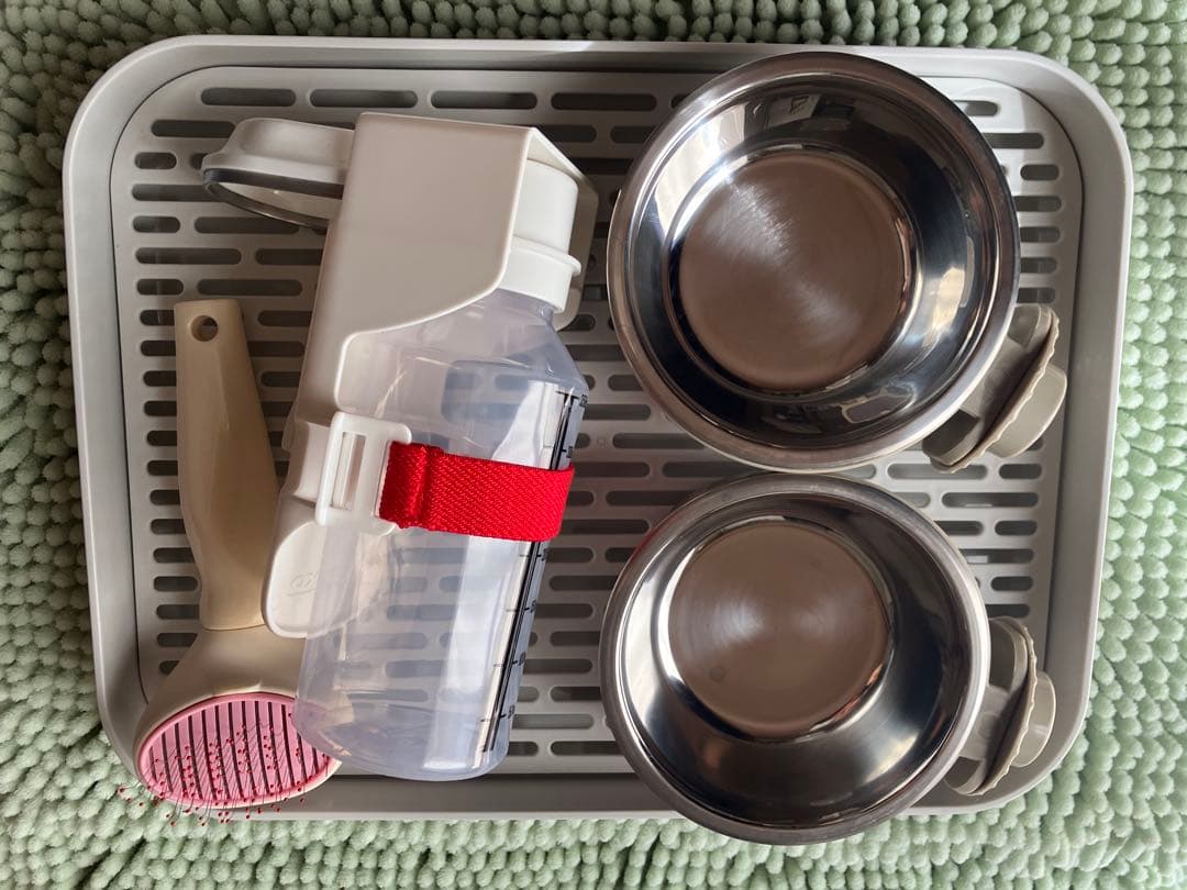 モルモット うさぎ 飼育用品セット マット 給水器 食器 トイレ 画像2