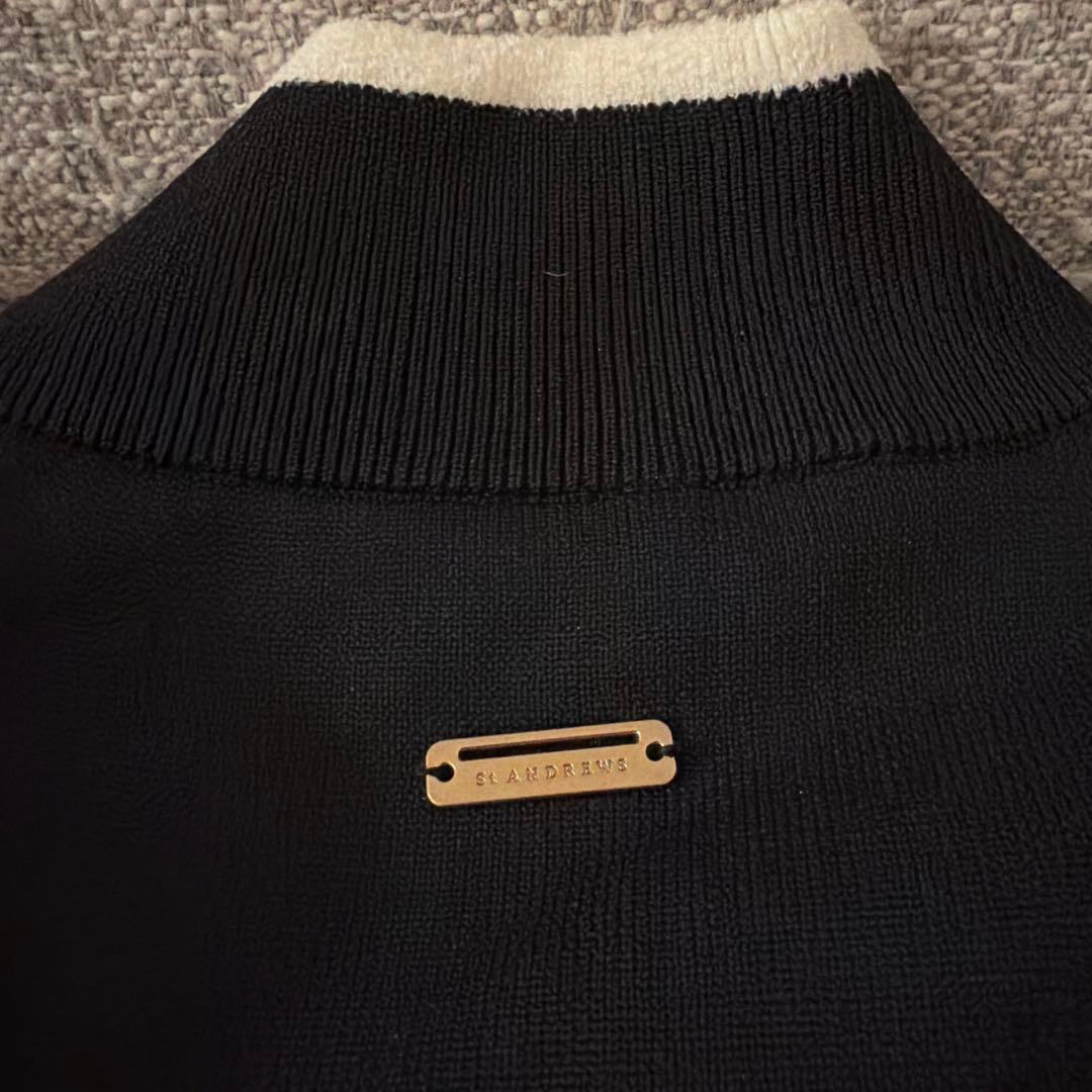 【新品】St ANDREWS レディース ゴルフ ジャケット ブラック S 秋冬 画像4